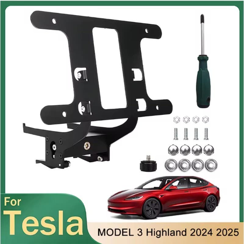 Suporte De Placa De Licença Para Tesla Modelo 3 Nova Versão Padrão Dos Eua Sem Broca Acessório De