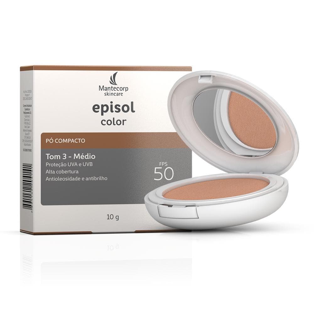 Protetor Solar Pó Compacto Episol Tom 3 FPS 50 10g