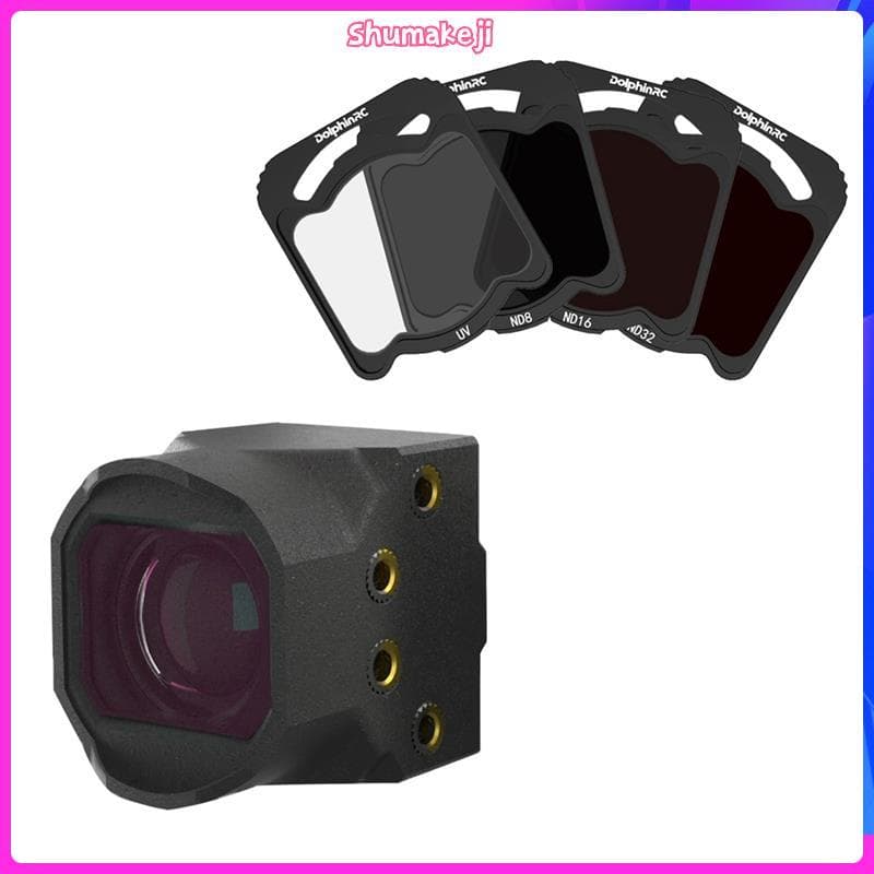 Carcaça De Lente Larga Para O4 Pro 155 ° Furo De Montagem POV 6 Mm E 16 Com Kit De Filtro UV/ND8/ND16/ND32