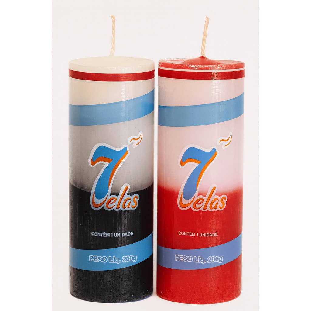 kit c/ 12 Velas Votiva 200 g Bicolores