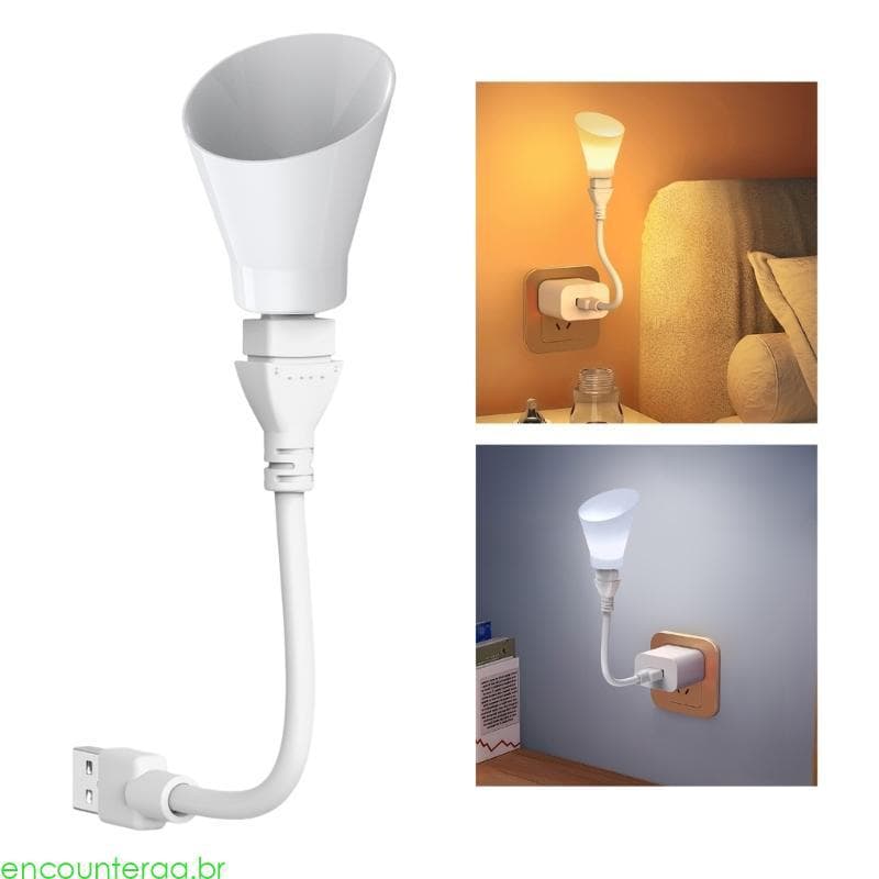 Encountera Flexível USB LED Lâmpada Mesa Ajustável Ganso Luz Noturna Para Leitura Quarto