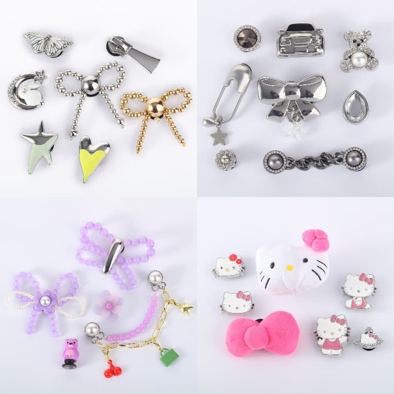 Miss Zoe Jibtz Bolsas Com Buraco De Arco De Metal Acessórios Corrente De Borboleta Pérola