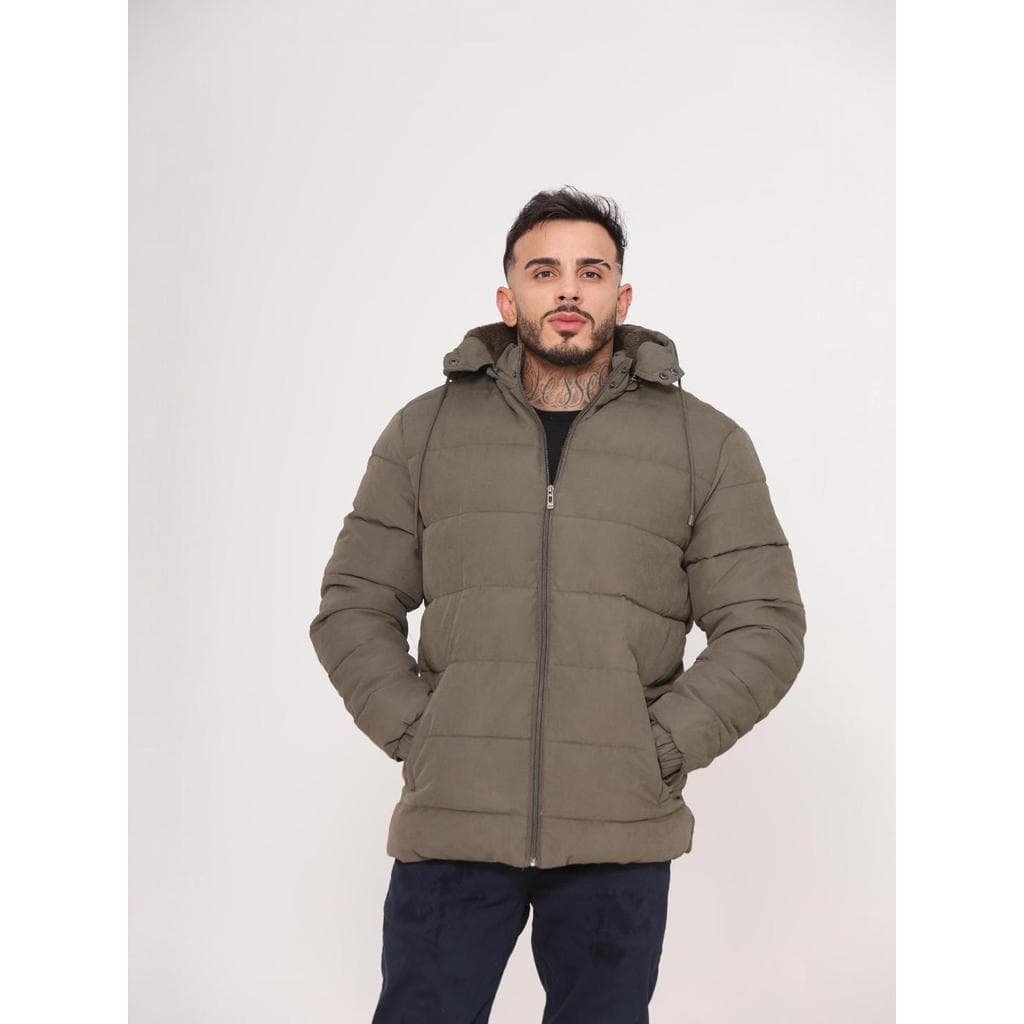 bobojaco masculina de nylon toda forrada por dentro com capus removível