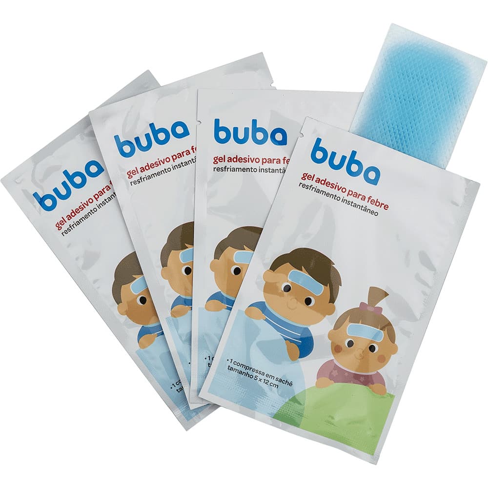 Gel Adesivo Compressa Para Febre Alívio Buba