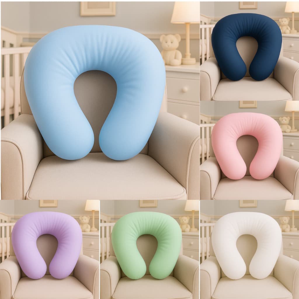 Almofada Amamentação Micropercal U Shape – Conforto para Mamãe e Bebê