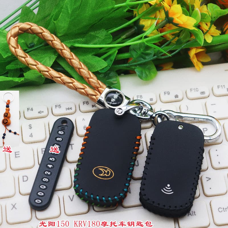 Adequado para Guangyang racingx150 caso chave KRV180 S350 motocicleta modificado Sensor controle remoto capa fivela