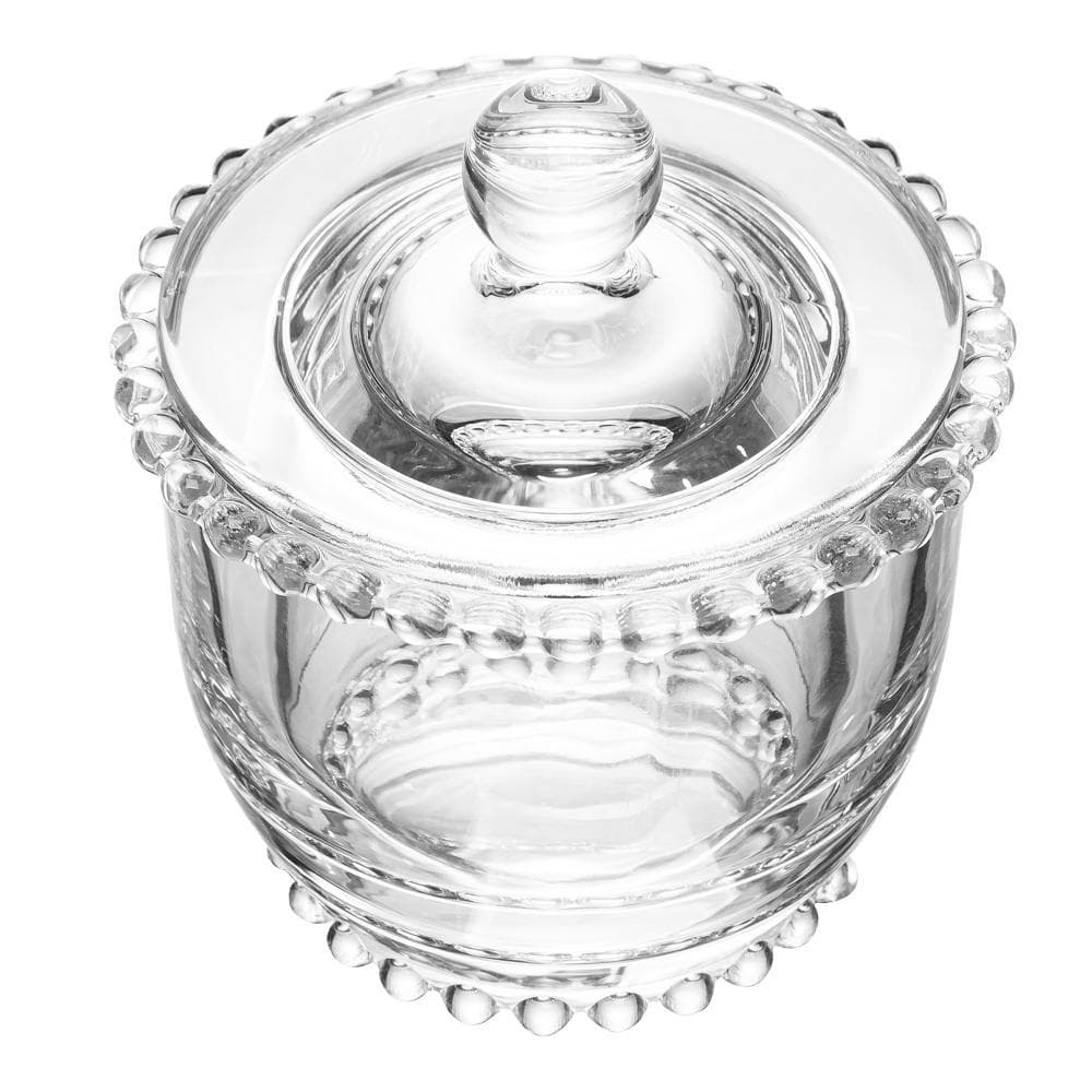 Manteigueira Francesa Wolff Pearl de Vidro com Tampa 10,5cm