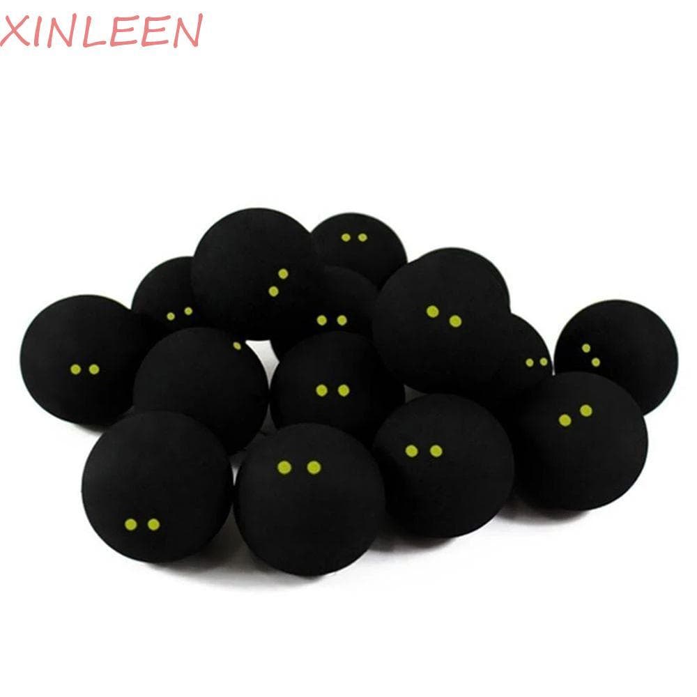 XINLEEN Squash Ball Profissional Duplo Amarelo Dot Raquete Esportes Competição Bola De Baixa Velocidade