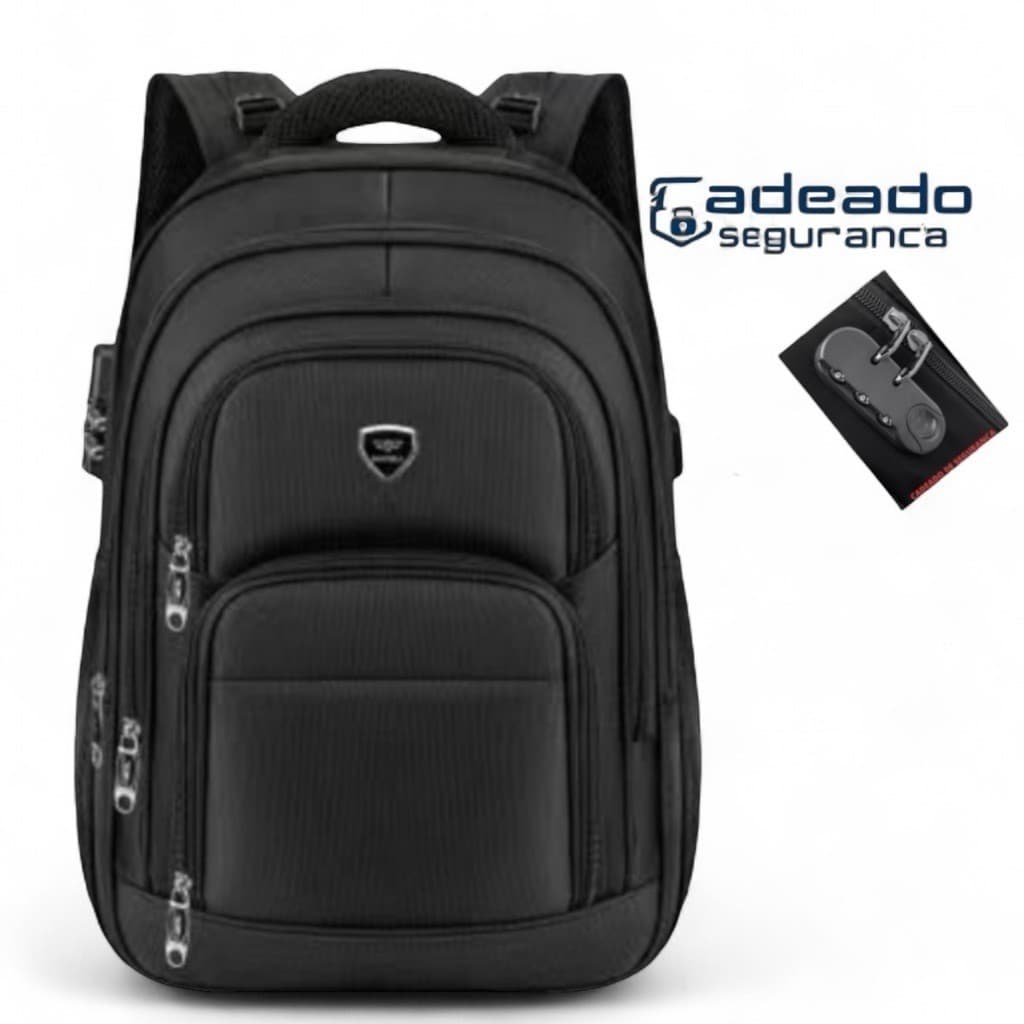 Mochila Masculina Grande Notebook Impermeável Reforçada academia treino esporte faculdade escola