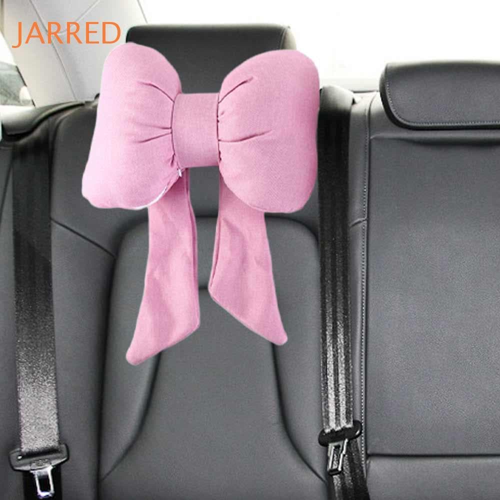 Encosto De Cabeça De Carro Com Laço De Linho JARRED , Travesseiro De Pescoço Fita De Algodão , Ergonômico Ajustável