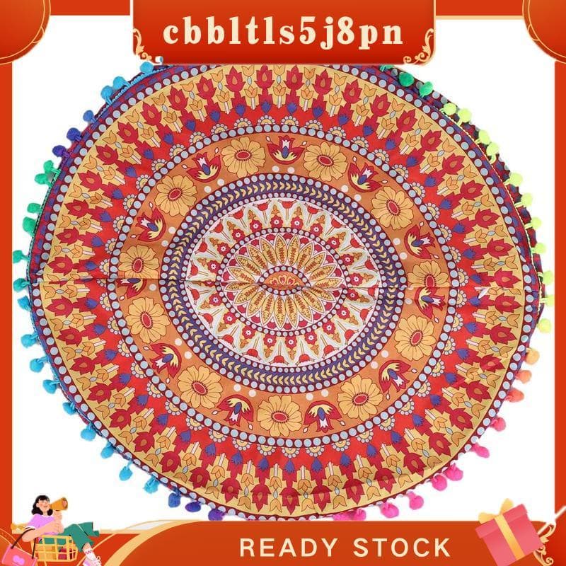 cbbltls5j8pn Almofadas De Chão De Mandala Indiana Redondas Boêmias Capa De 13