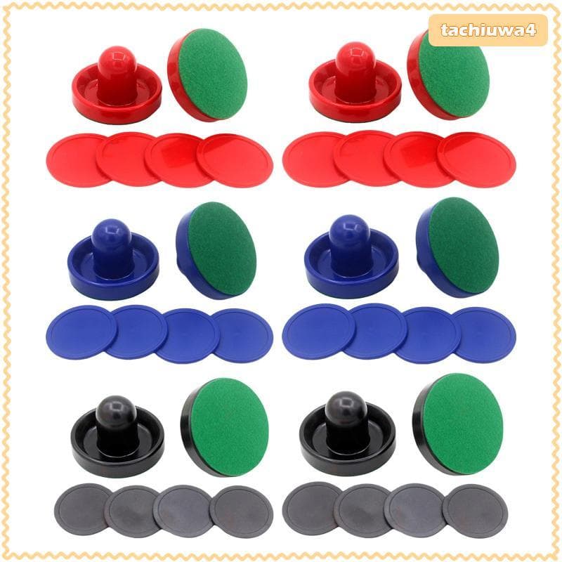 [Tachiuwa3] Acessórios Para Mesa De Air Hockey Kit Empurrador E Disco PP Conjunto Completo Hóquei De Em Casa