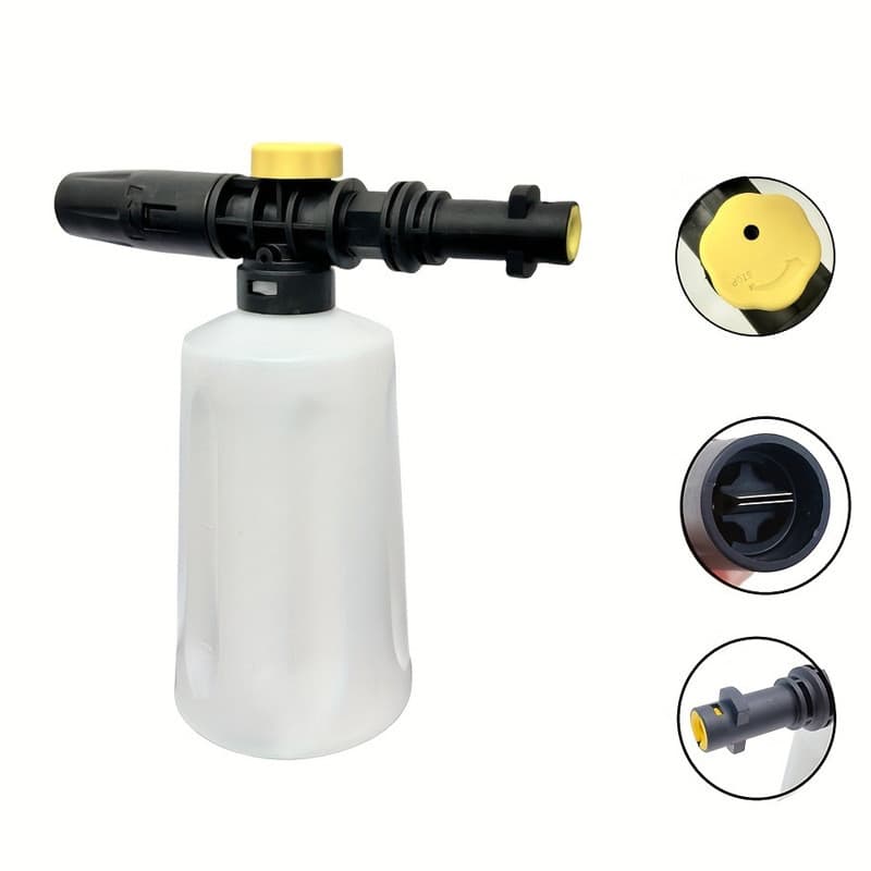 Canhão De Espuma KARCHER K2- K7 Para Lavadora De Alta Pressão Sistema De Neve Carros Motos 750 ml