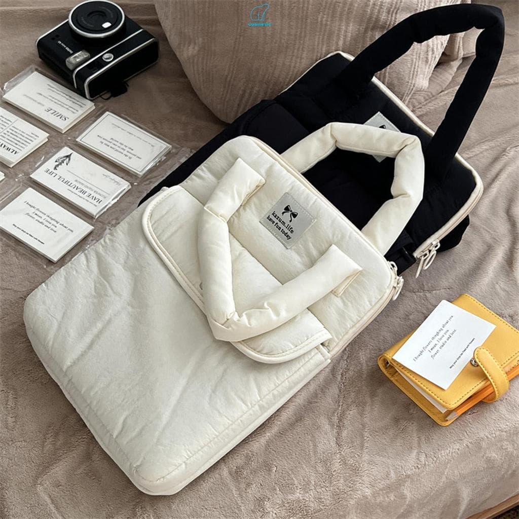 Bolsa Feminina Para Tablet , Leve , À Prova De Choque , Design De Algodão Laptop E Almofada