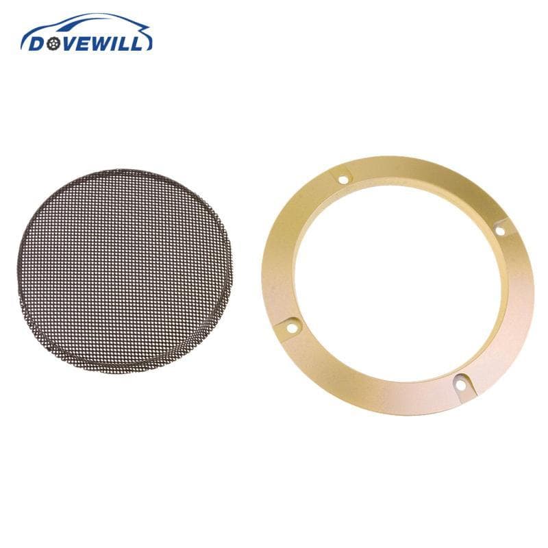 [Dovewill] Tampa De Alto-Falante De 4 Polegadas Em Círculo Decorativo De Metal