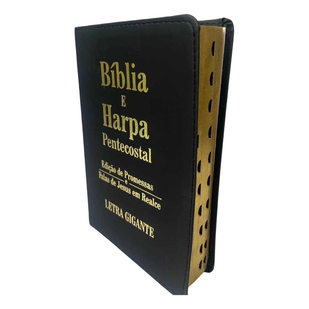 Bíblia Sagrada letra gigante, luxo, com indice e marcação de paginas, douração lateral