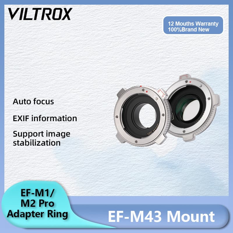 VILTROX EF-M1 Pro M2 0.71x Adaptador De Reforço De Velocidade Conversor De Lente De Foco Automático Para Lentes Canon/S 