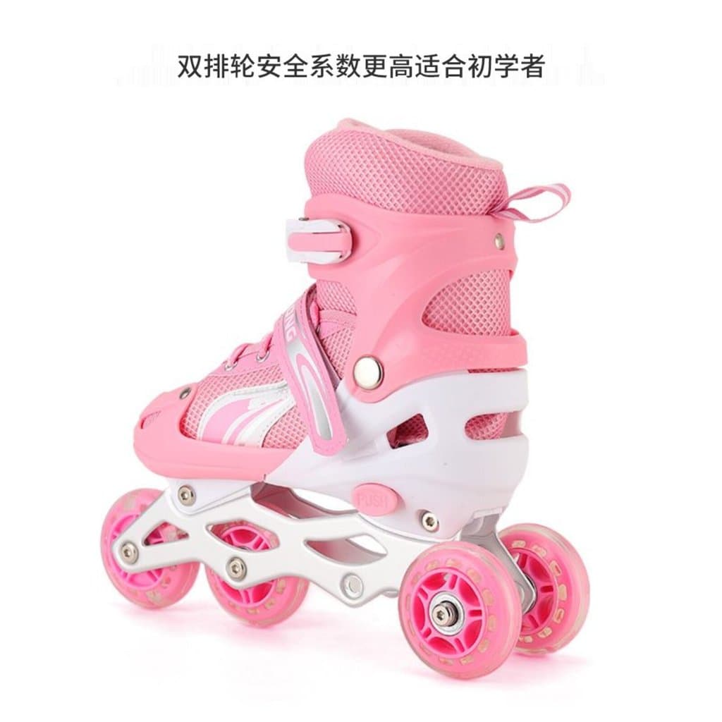 [Alta Qualidade] Patins 2 em 1 com Rodas Auxiliares Removíveis para Crianças de 2-3 Anos, Patins Infantis para 4-5 Anos,