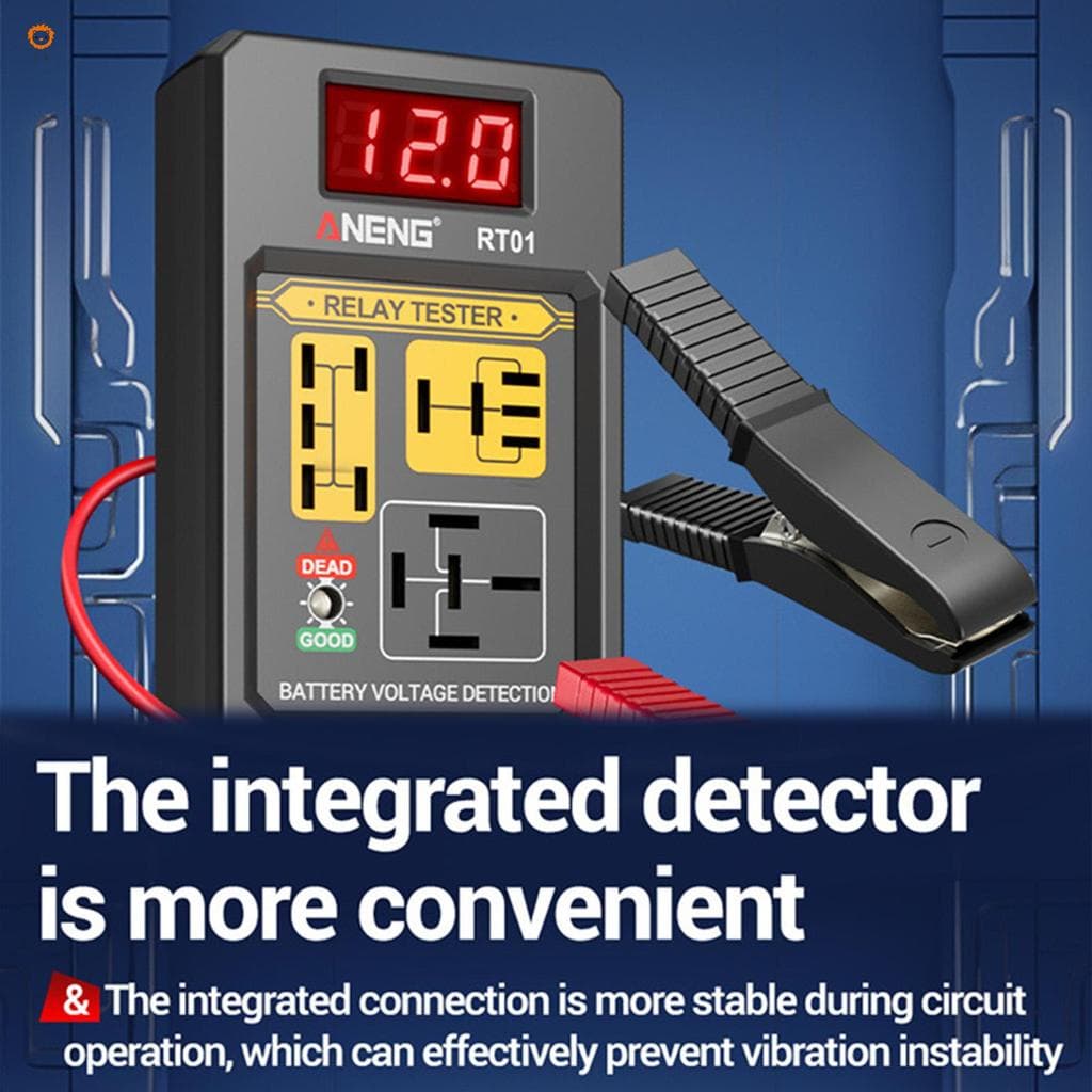 Testador De Relé Para Carro 12V 24V Display Digital Ferramenta Universal Compatível Com 4 Pinos 5