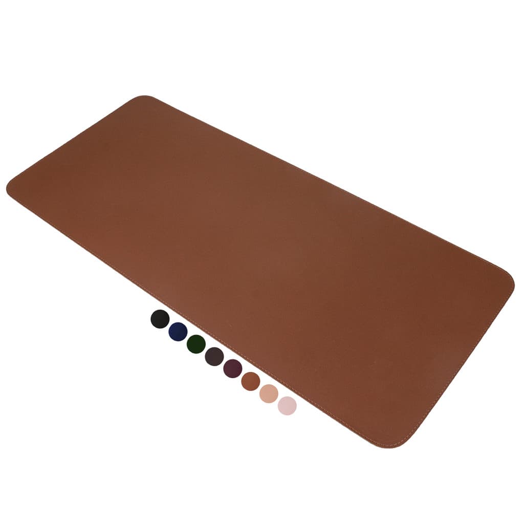 MousePad Grande Caramelo Desk Pad Couro Gamer Office