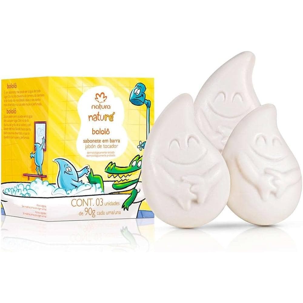 Sabonete Barra Natura Naturé Bololô 3 Unidades 90g Infantil