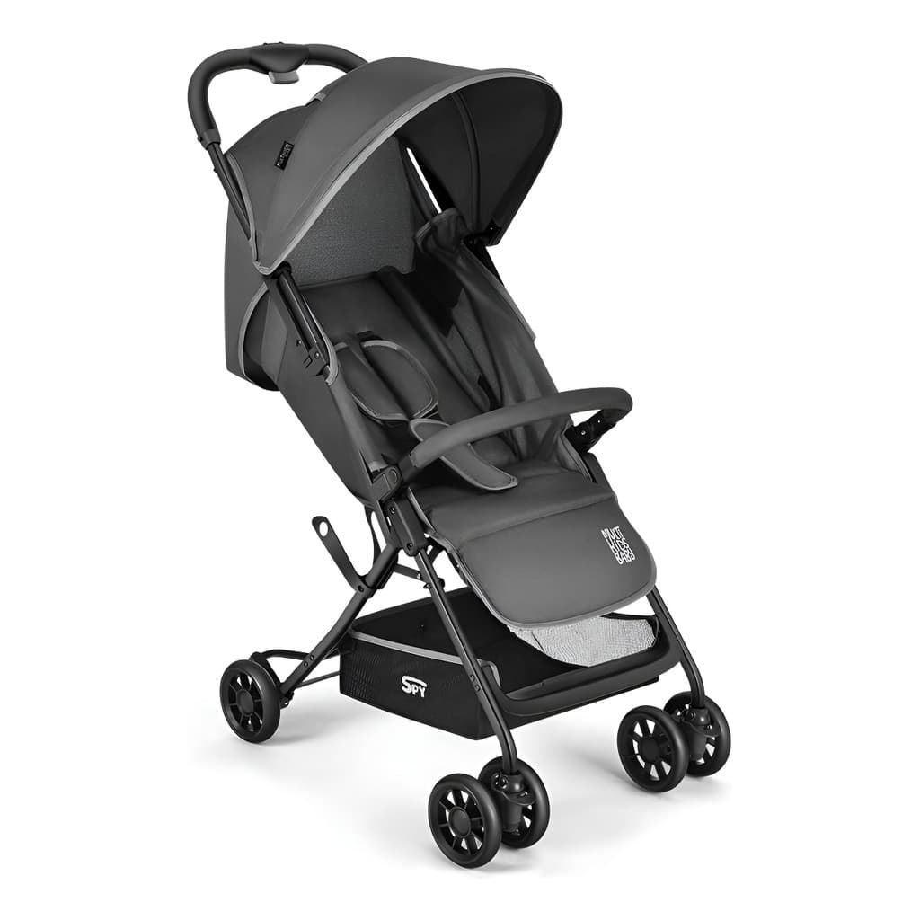 Carrinho De Bebê Compacto Spy Multikids Baby Dobrável - Bb425 Cinza Preto