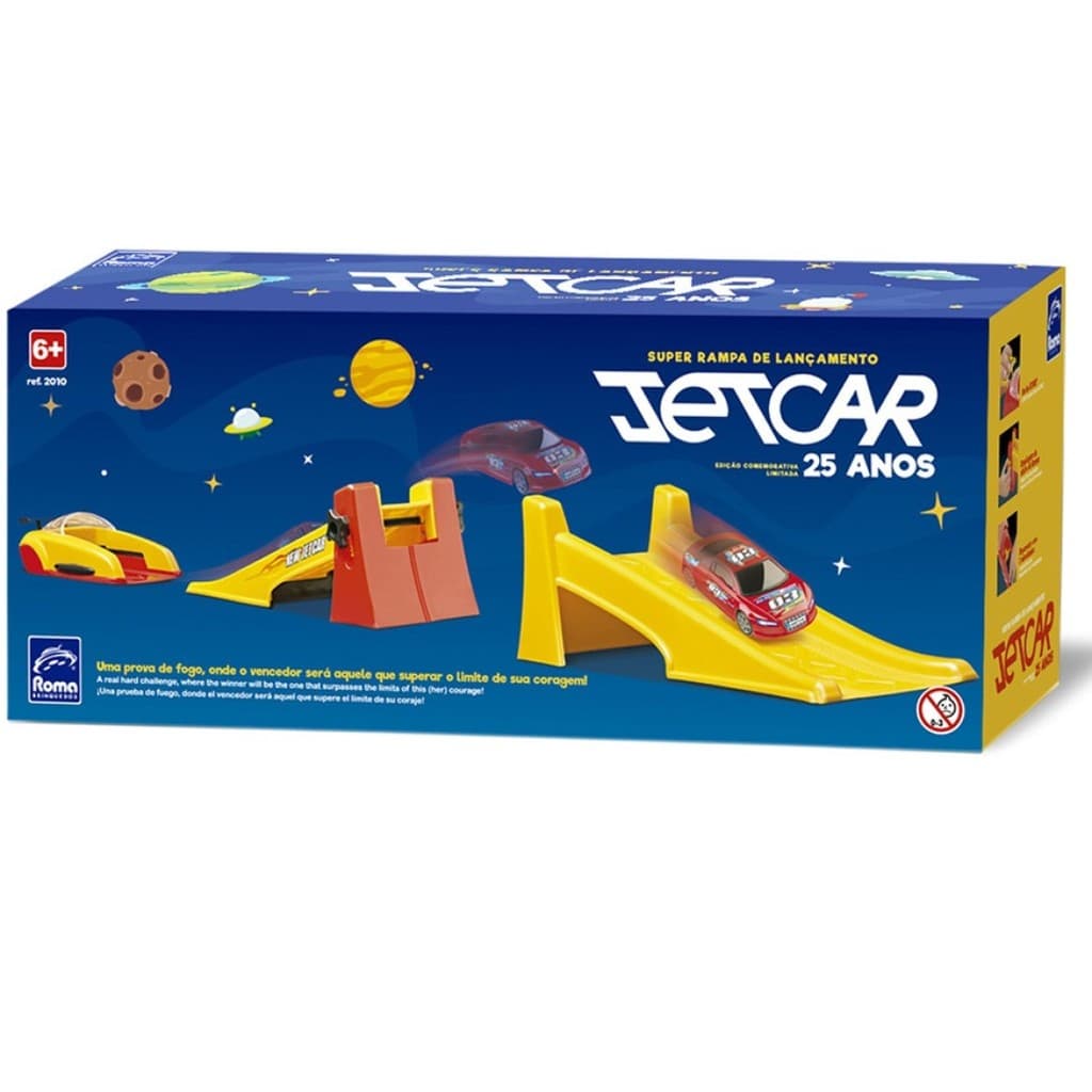 Veículo Super Rampa De Lançamento New Jetcar 3 Velocidades Rodas Livres 41 Cm