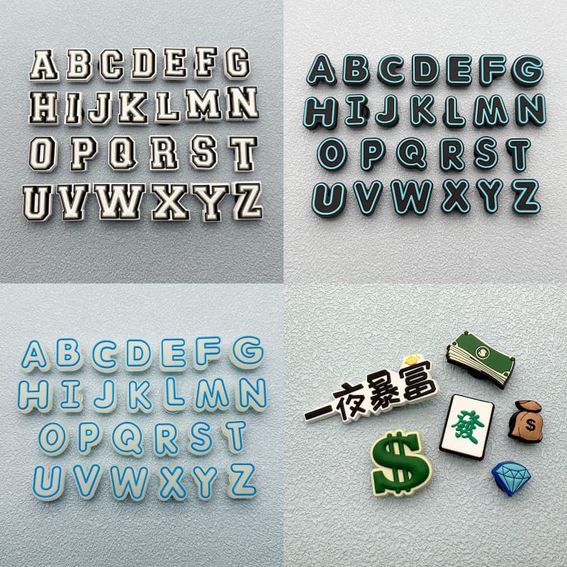 Miss Zoe Jibtz Inglês Carta Pé Acessórios Az 0-9 DIY Número