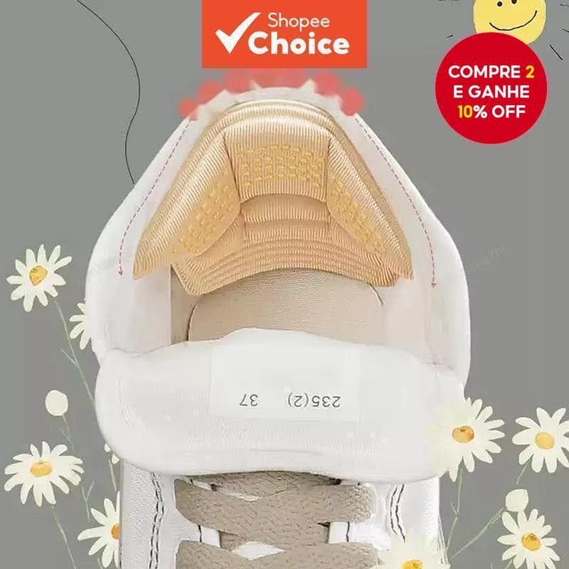 Almofadas De Calcanhar Para Tênis De Corrida , Inserções De Tamanho Ajustável Com Suporte De Absorção De Choque Antidesg