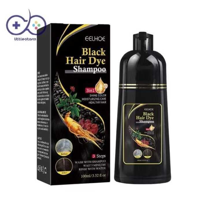 Shampoo Koreana Tintura Para Cabelos Pretos Creme De Coloração Natural Cobrir Brancos Cinza