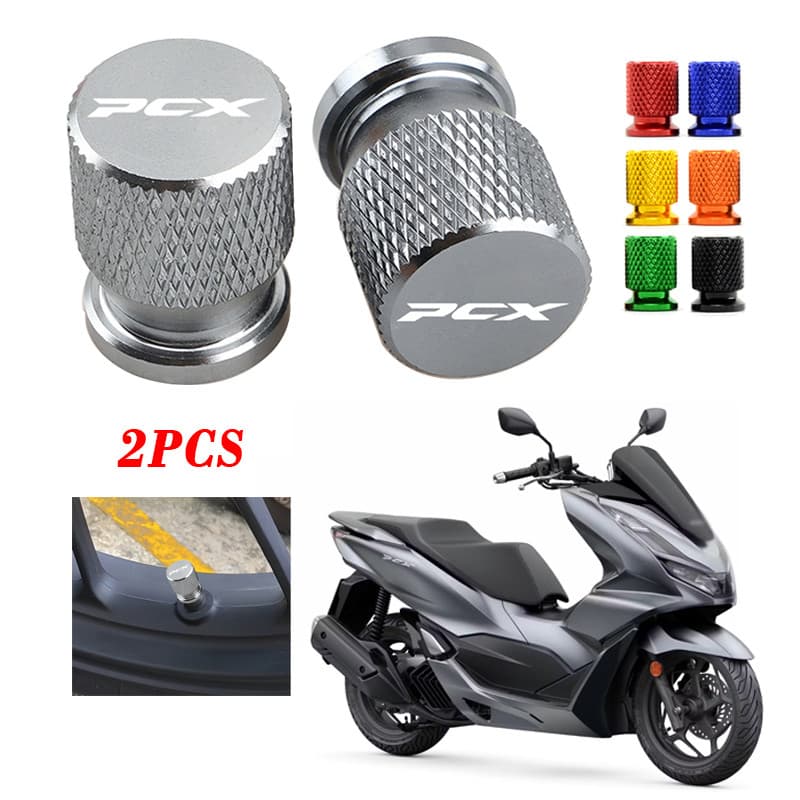 Para Honda PCX125 PCX150 PCX160 PCX 160 150 125 Válvula De Pneu Da Motocicleta Porta Ar Tampa Haste Plug CNC Alumínio Lo