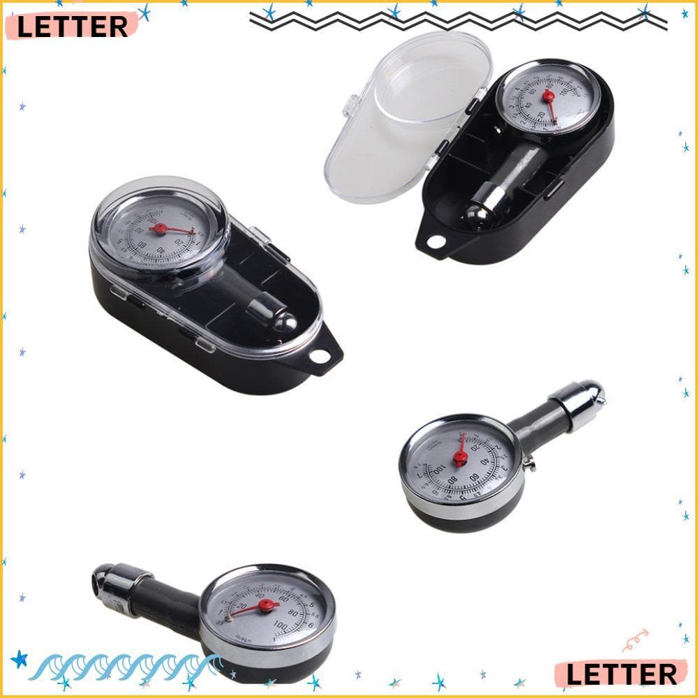 Medidor De Pressão Dos Pneus Da Letra , Manômetro De Alta Precisão Com Mini Mostrador , Pneu De Metal Do Sistema De Moni