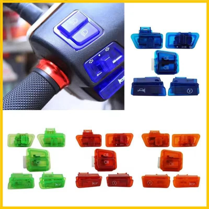 Conjunto Interruptores Para Motocicleta E Scooter 5 Unidades Oferece Sinal Mudança Direção Do Farol Recurso