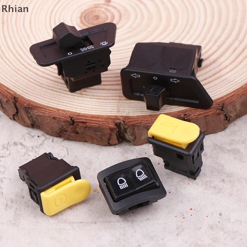 [Rhian] 5 Unidades/Conjunto Interruptor De Botão De Motocicleta Luz Principal Buzina Dimmer Giro Único Partida Elétrico 