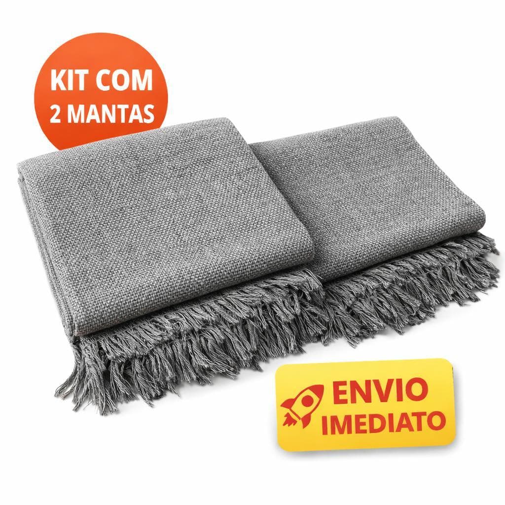 Kit 2 Mantas Gigantes 2,10x 1,20 Protetora Luxo