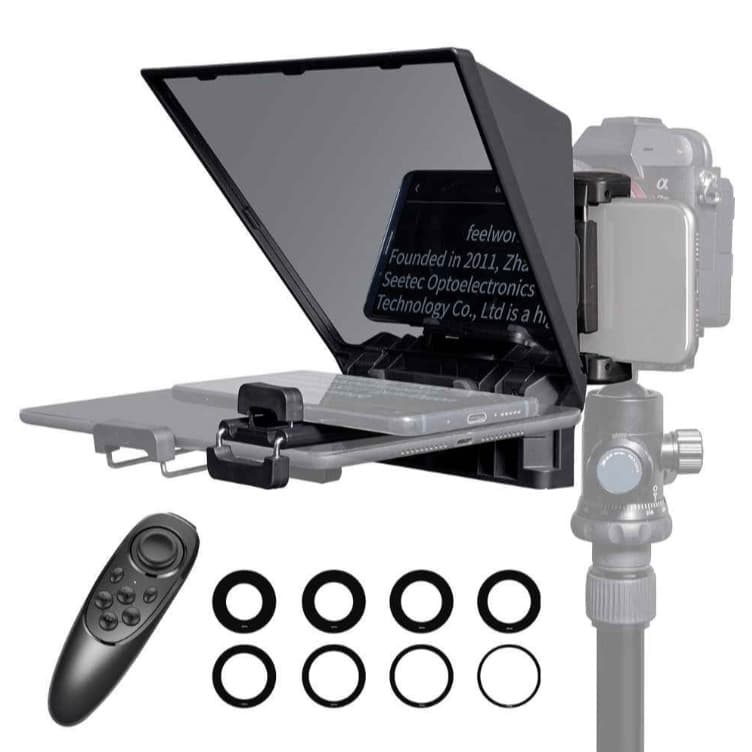 Teleprompter Portátil 8" Feelworld Tp2a para Smartphones, Tablets E Câmeras