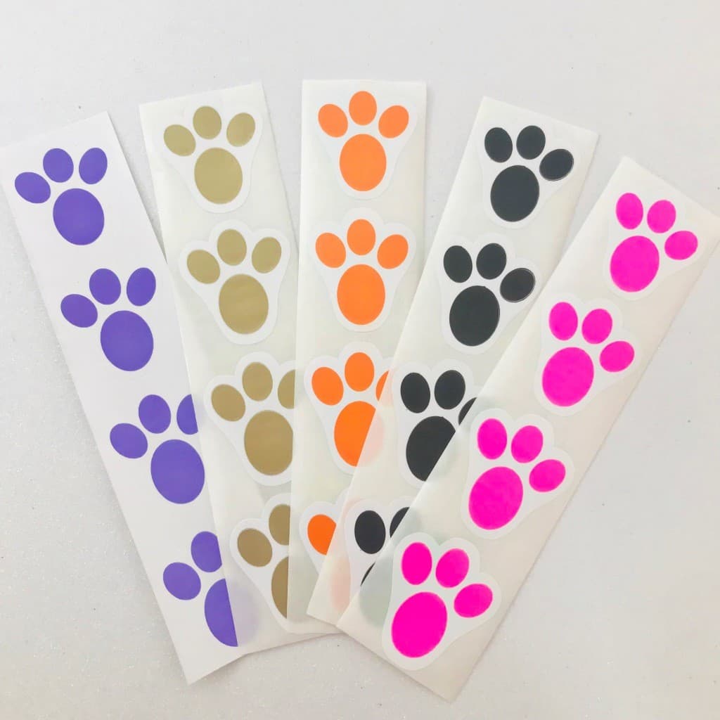 Etiqueta Patinhas de coelho de Páscoa