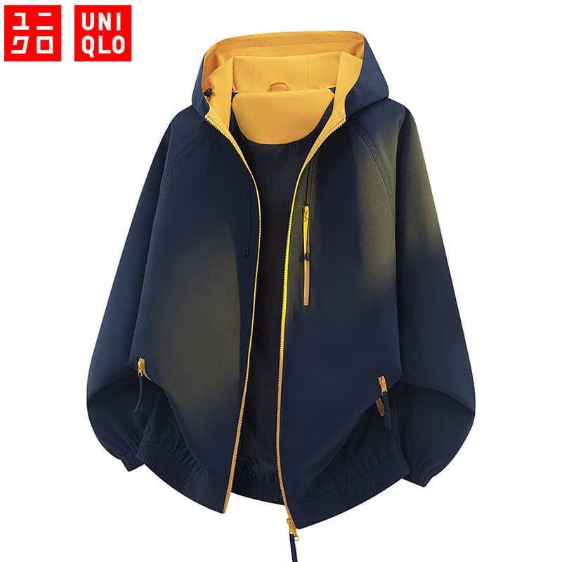 UNIQLO Jaqueta Impermeável Masculina Ao Ar Livre De Alta Qualidade À Prova De Vento Jaquetas Esportivas Chuva
