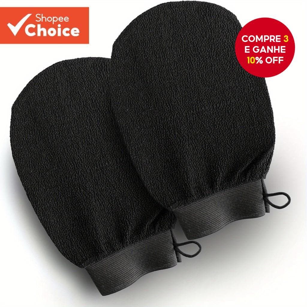 Luvas Esfoliantes Marroquinas Hammam – Para Massagem Corporal E Facial Bronzeamento Remoção De Pele Morta