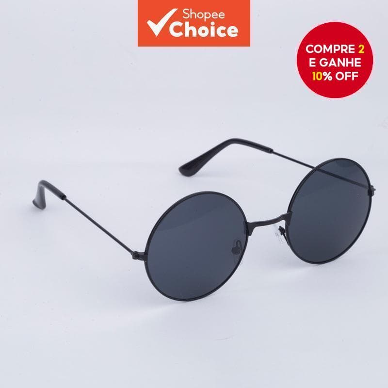 Óculos De Sol Redondos Retrô Moda Unissex Decoração Fotográfica Para Homens E Mulheres