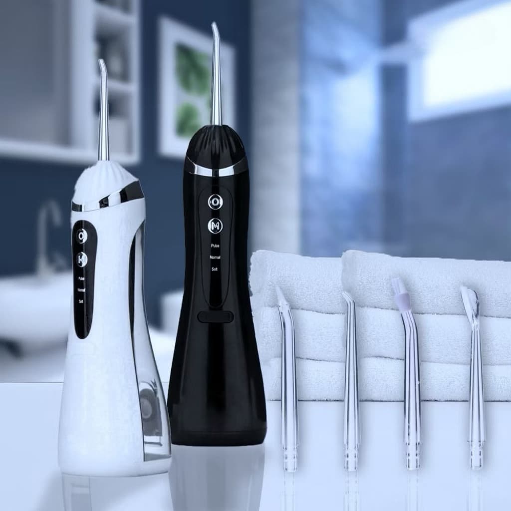 Irrigador Oral Portátil Recarregável 200ML Sem Fio 3 Modos Jato de Água Limpeza Profunda