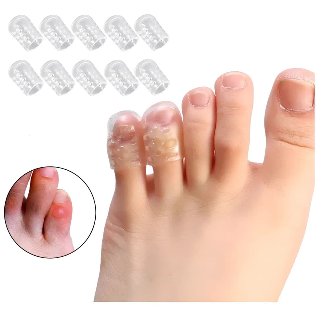 Kit 2/4/5/10/20 Dedeiras de Silicone Protetor Calo Unha Encravada Para Dedo Dos Pés e Mãos Anti Odor