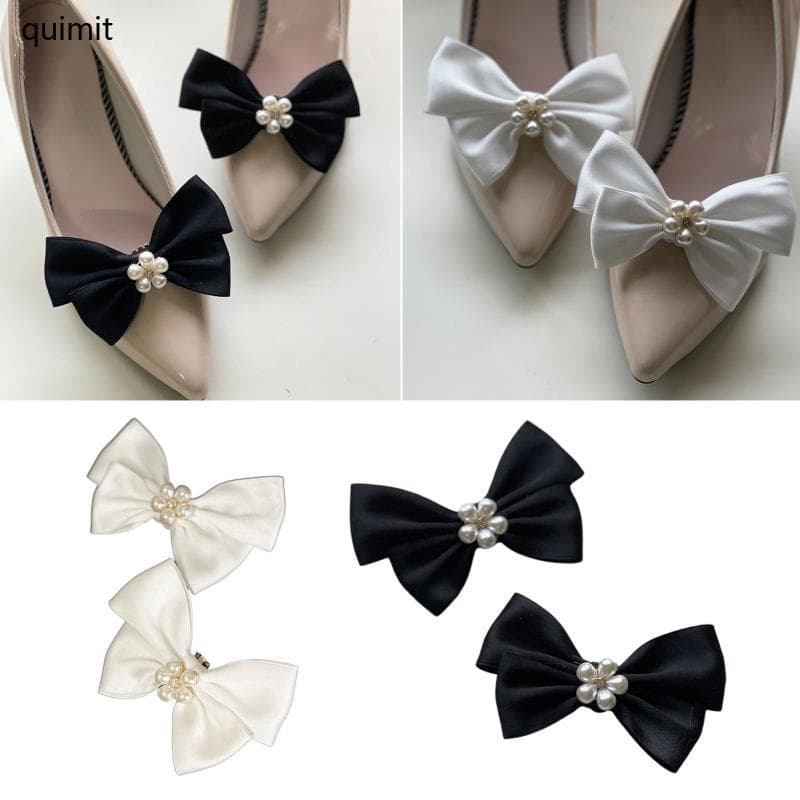 QUIM Sapato Fivela Clipe Sapatos Jóias Bowknot-Para Casamento Acessório Noiva Decorativo
