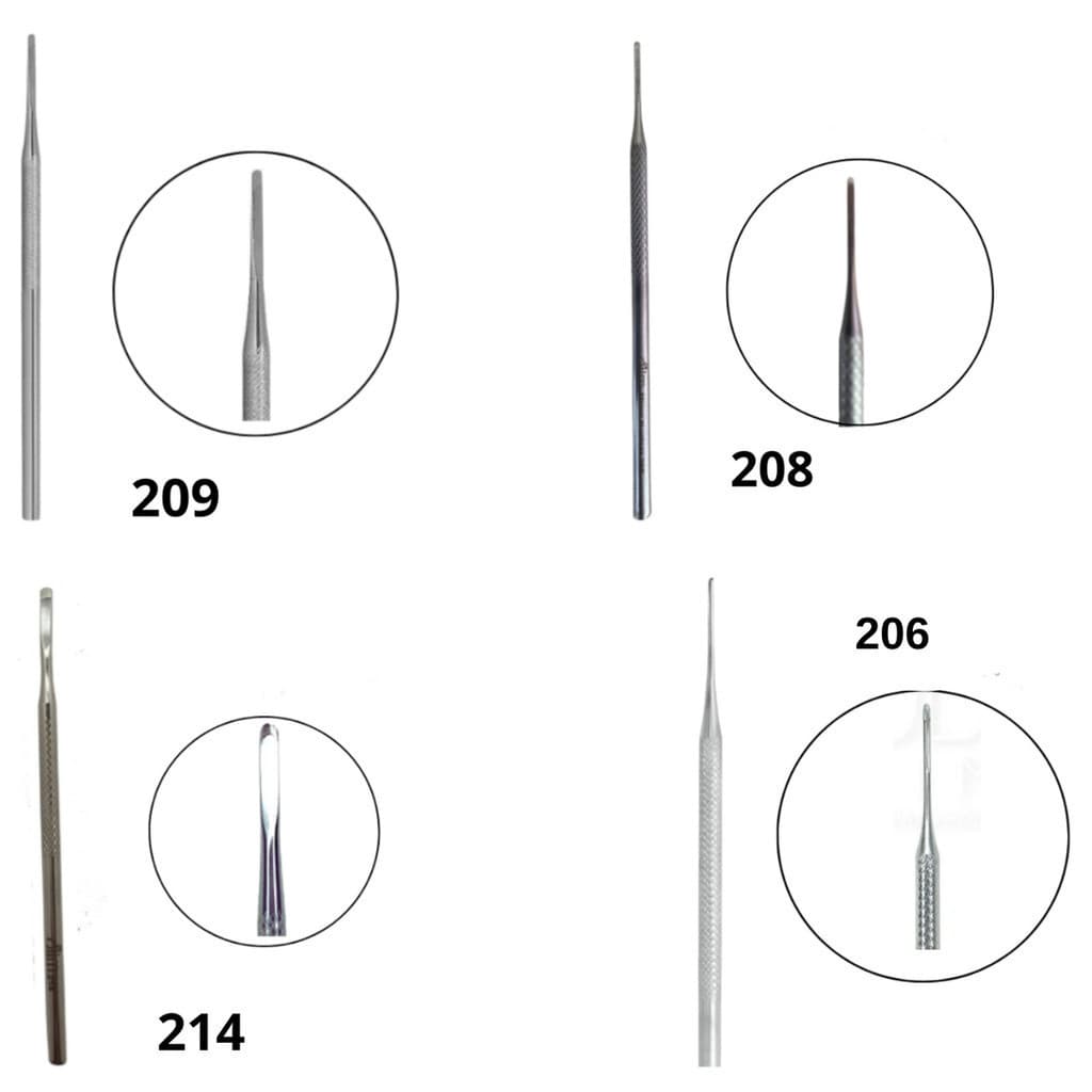Kit Desencravador 208, Goiva, 209, 214 Manicure E Podologia Profissional