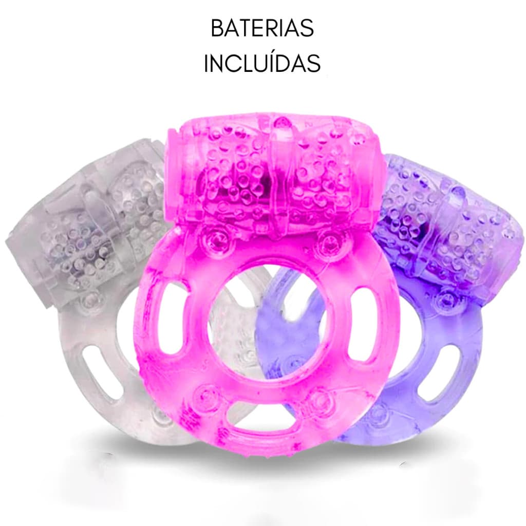Anel Peniano Vibratório Com Estimulador Clitoriano – Brinquedo De Prazer Para Casais