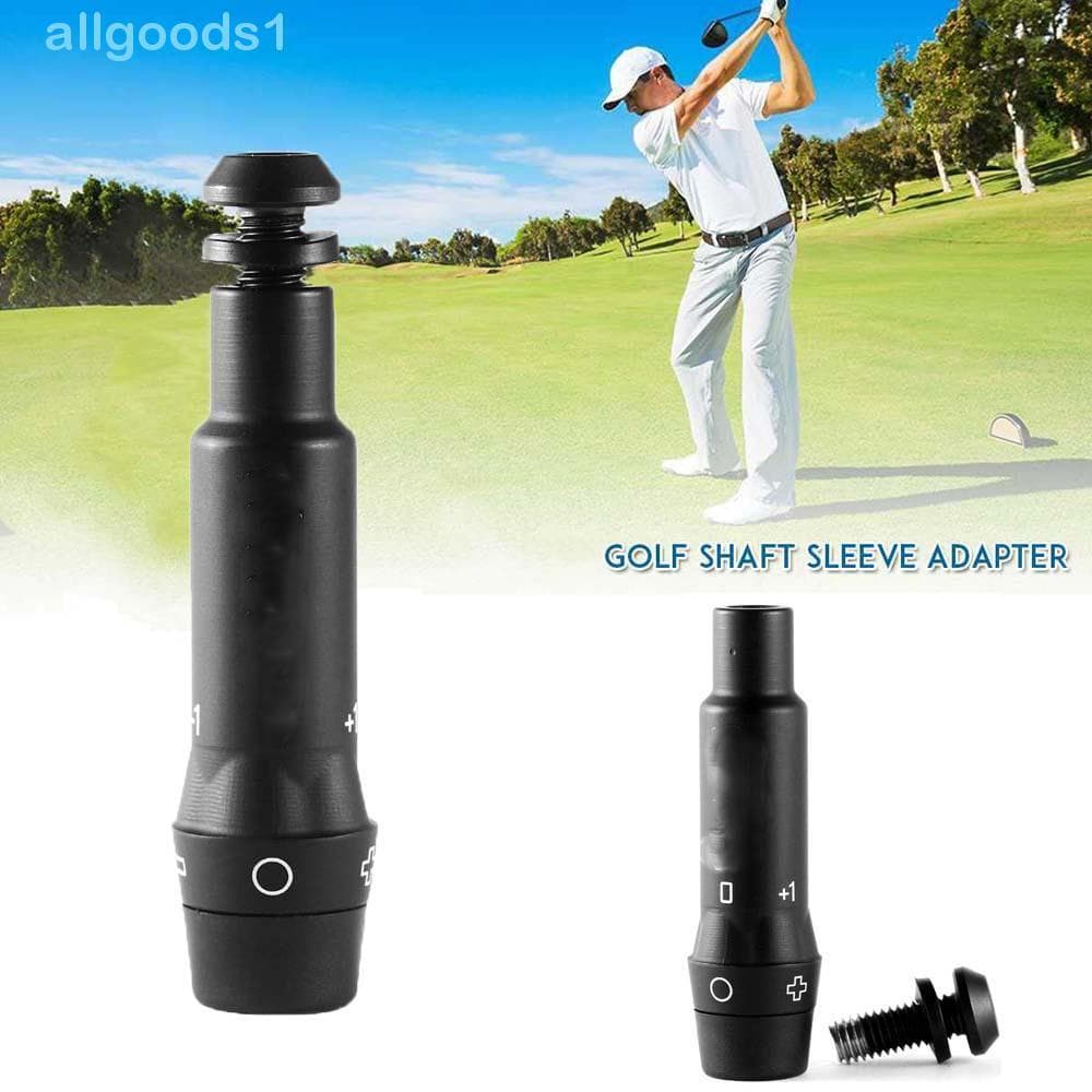 ALLGOODS Golf Club Conector Liga De Alumínio Adaptador Manga Substituição Preto Invólucro De Golfe