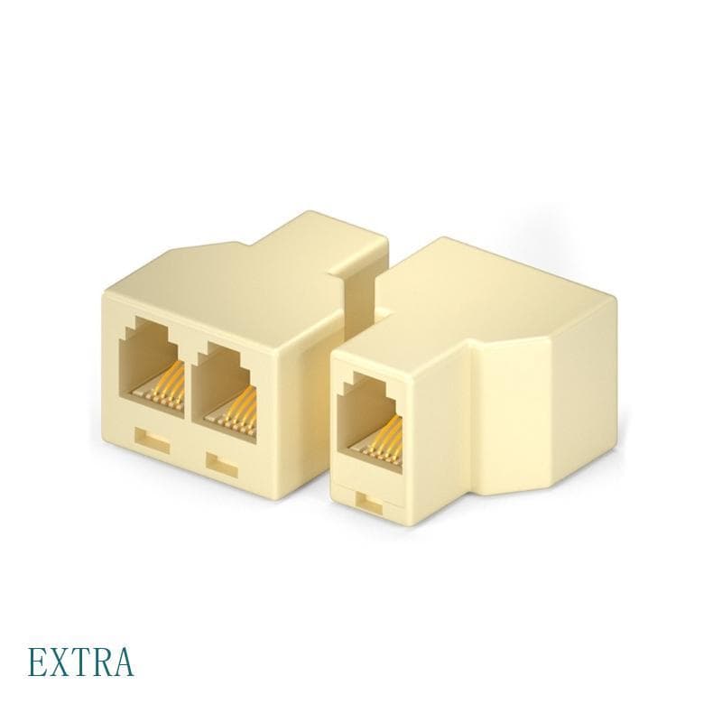 EXT Economiza Espaço RJ11 Divisor Linha Telefônica Para Casa E Escritório