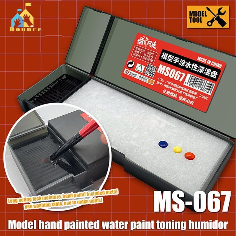 Bbounce Paletas Úmidas Portáteis Para Modelo De Pintura Acrílica Bandeja Úmida Colorir Suporte Tinta À Base De Água Mant