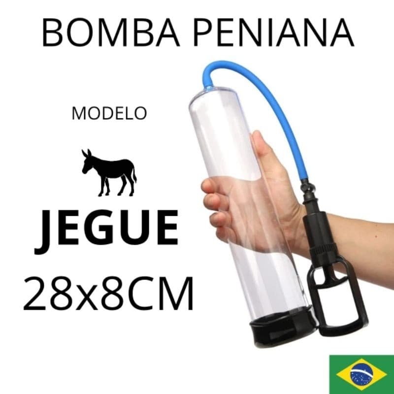 Bomba Peniana Tubo Extra grande 28x8,3 para Aumentar e Engrossar o Pênis