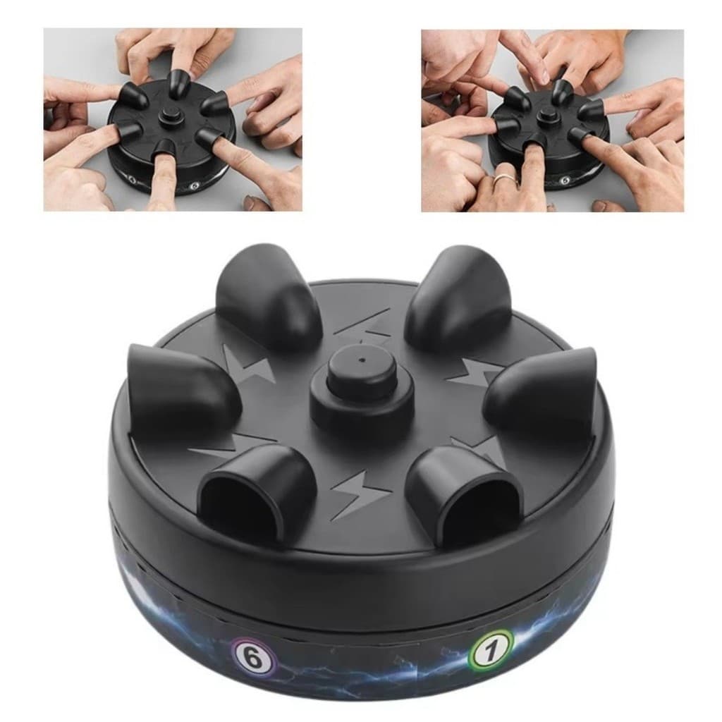 Jogo de Choque Roleta de Dedos Desafio Entre Amigos Detector de Mentiras Brinquedo Pegadinha